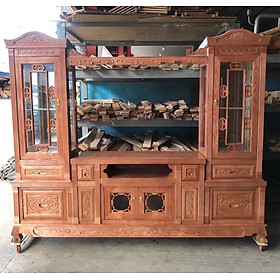 Mua Kệ tivi gỗ sồi hiện đại gỗ tự nhiên 2 M (FREESHIP 30-50KM HCM )