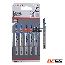 Lưỡi cưa lọng cắt kim loại T118A Bosch 2608631013 (01 lưỡi) | DCSG