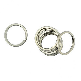 3-6pack Stainless Steel Round Split Key Rings Chain Clasp Loop Findings DIY 35
