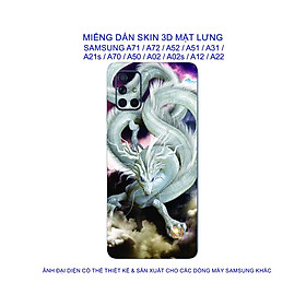 Miếng Dán Skin 3D mặt lưng dành cho SAMSUNG A71 / A72 / A52 / A51 / A31 / A21s/ A22 chống trầy xước, hình ảnh 3D sắt nét