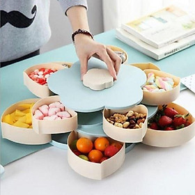 Mua Khay Đựng Mứt Bánh Kẹo 2 Tầng Kèm Khe Giá Đỡ Điện Thoại Trang Trí Tết 2021