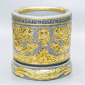 Mua Bát hương rồng phi 22 dát vàng 18k