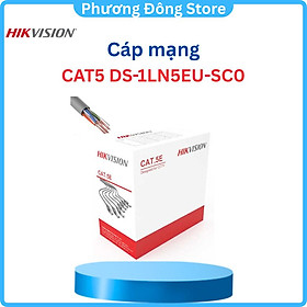 Cáp mạng CAT5 8 Lõi đồng HIKVISION DS-1LN5EU-SC0 - Hàng chính hãng