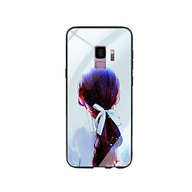 Ốp Lưng Kính Cường Lực cho điện thoại Samsung Galaxy S9 - Girl