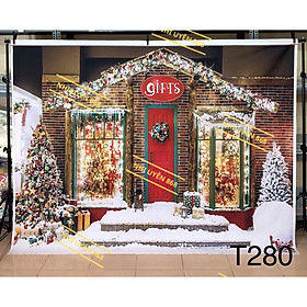 Mua Thảm vải chụp ảnh / Thảm vải treo tường / Tranh vải decor chủ đề giáng sinh/ Noel (mã T280)
