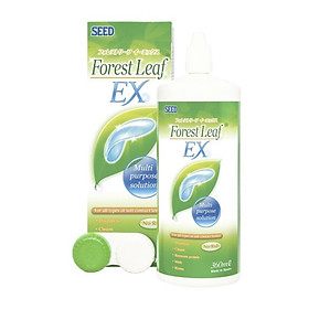 Nước ngâm kính áp tròng Forest Leaf EX 360 ml, nước rửa lens cho mắt khô và nhạy cảm