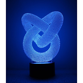 Mua Đèn ngủ 3D - Đèn led 3D hình 3 vòng xoáy