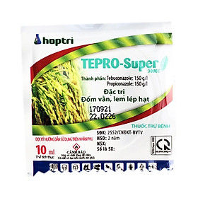 Tepro Super 300EC Thuốc trừ bệnh gây hại cây trồng – Đặc Trị Đốm Vằn, Lem lép hạt trên lúa (Cốc 10ml)