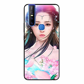 Ốp Lưng in cho Vivo V15 Mẫu Cô Gái Anime - Hàng Chính Hãng