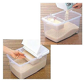 Mua Bộ 2 thùng đựng thực phẩm khô:gạo  đậu hạt  ngô - hàng nội địa Nhật