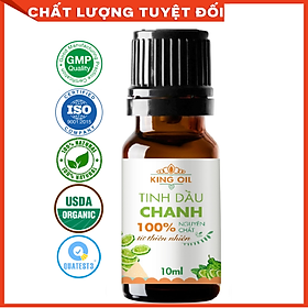 Tinh dầu Chanh tươi nguyên chất 100% từ thiên nhiên, xông phòng, khử mùi, thơm phòng, đuổi muỗi - KingOil