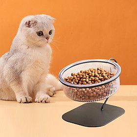 Raised Cat Bowl Anti Slip Pet Feeder Waterer Durable for Small Medium Dogs