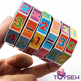 Đồ chơi trẻ em toán học rubik 6 tầng cho bé phát triển trí não