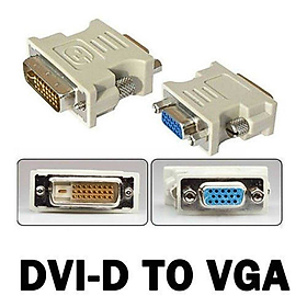 Mua Đầu chuyển DVI to VGA - Đầu chuyển cổng DVI ra cổng VGA - Hàng chính hãng