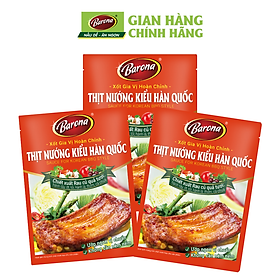 Combo 3 gói Xốt Gia vị hoàn chỉnh Barona - Thịt Nướng Hàn Quốc 80gr