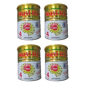 Bộ 4 Lon Sữa Bột Nutifood Nuti IQ Gold Step 4 (Từ 2 - 6 tuổi) - 1.5kg