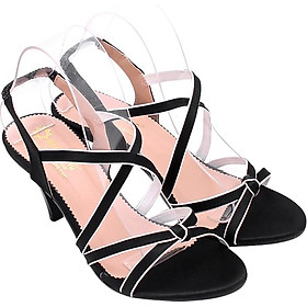 Hình ảnh Giày Sandal Nữ Cao Gót Huy Hoàng HT7057 - Đen