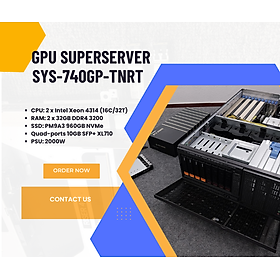 Mua GPU SuperServer SYS-740GP-TNRT - hàng chính hãng