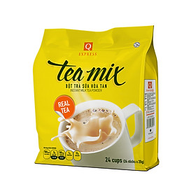 Bột Trà Sữa Hòa Tan Q Express Tea Mix (24 sticks x 20g) Trần Quang
