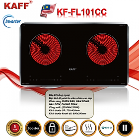 Bếp Điện Hồng Ngoại Đôi Inverter KAFF KF-FL101CC - Hàng Chính Hãng