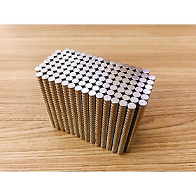 Mua 100 Viên Nam Châm Đất Hiếm Loại Tròn 6x3mm Mạ Niken Lực Từ N35 Cực Mạnh