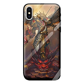 Ốp kính cho Iphone XS MAX mẫu VỊ THẦN 1 - Hàng chính hãng