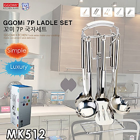 Mua  HÀNG CHÍNH HÃNG Bộ 7 dụng cụ chuyên dùng nhà bếp bằng inox304 bề mặt sáng bóng  thép không gỉ của GGOMi Hàn Quốc MK512