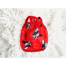 ÁO LƯỚI 2 DÂY PHOM CROPTOP CHO THÚ CƯNG CHÓ MÈO