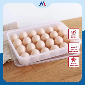 Hộp đựng trứng 24 quả có nắp đậy nhựa Việt Nhật , - Kho Sỉ Nhật Minh