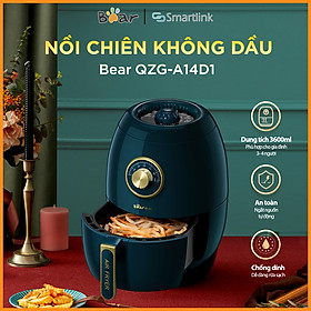 Mua Nồi Chiên Không Dầu Bear QZG-A14D1 3L - Lòng Nồi Bằng Thép Không Rỉ - Giảm lượng chất béo tối đa An toàn sức khỏe - Bản Quốc Tế - Hàng chính hãng