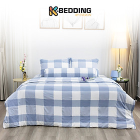 Bộ ga giường nhuộm sợi công nghệ Yarn Dyed K-Bedding KPCD 201 (không bao gồm chăn)