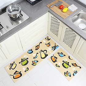 Mua BỘ THẢM BẾP ĐẾ PU CAO CẤP - HOA VĂN NGẪU NHIÊN