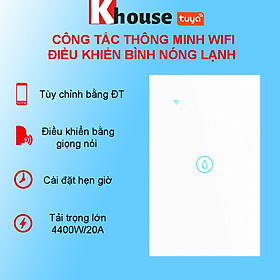 Mua Công Tắc Điều Khiển Bình Nóng Lạnh Thông Minh TUYA Wifi + Bluetooth  Điện Áp Tối Đa 4400W / 20A  Cài Đặt Hẹn Giờ - Hàng Nhập Khẩu