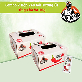 Combo 2 Hộp 240 Gói Tương Ớt Gói Ông Chà Và 10gr (Chili Sauce)