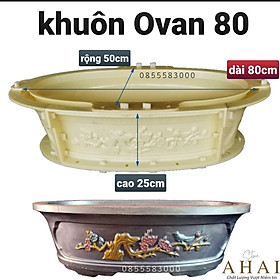 khuôn đúc chậu ovan 80*50*25 (khuôn chậu ABS siêu bên) có lòng trong đễ dàng sử dụng