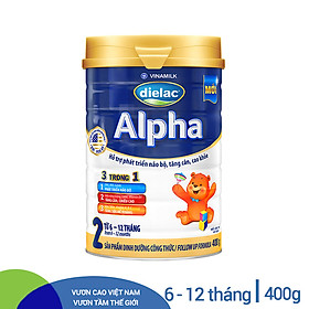 Sữa bột Dielac Alpha 2 400g (6 - 12 tháng)
