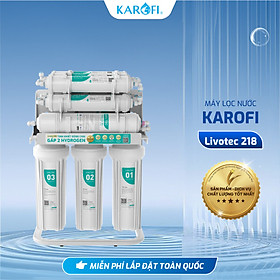 Máy lọc nước để gầm Livotec 218, Chuẩn nước đóng chai, Uống trực tiếp, Công nghệ RO - Hàng Chính Hãng