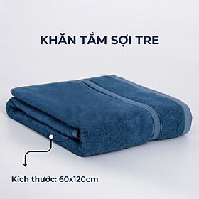 Khăn tắm sợi tre Royal Towel 60x120cm thấm hút tốt, không đổ lông, không ra màu