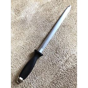 Thanh mài dao xịn 40cm 45cm có cán nhựa bản mài dẹt hoặc tròn Cây liếc dao Cây mài dao kéo