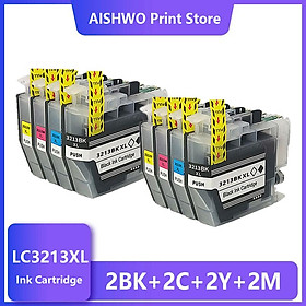 Hộp mực tương thích LC3211 LC3213 cho Brother LC 3213 DCP-J772DW DCP-J774DW MFC-J890DW MFC-J895DW Máy in phun Màu sắc: 1 bộ 4PK