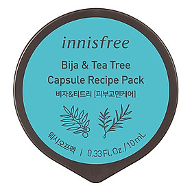 Mặt Nạ Rửa Dạng Hủ Từ Bija & Cây Trà Innisfree Capsule Recipe Pack Bija & Tea Tree (10ml) - 131170953