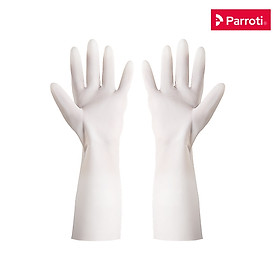 Găng tay cao su siêu dai rửa bát, bao tay cao su rửa chén, vệ sinh nhà cửa, an toàn, không mùi hôi Parroti Active AT01