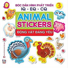 Animal Stickers - Bóc Dán Hình Phát Triển IQ-EQ-CQ - Động Vật Đáng Yêu 3