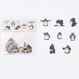 32 Miếng Sticker Dán Trang Trí Totoro- Mèo