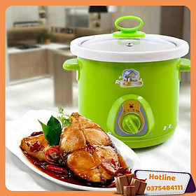 Mua Nồi Tiềm - Nồi Nấu Thức Ăn Chậm  Nấu Cháo Ăn Dặm Cho Bé 1.5L - Màu Ngẫu Nhiên - Hàng Loại 1