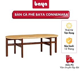 Mua Bàn Cà Phê BAYA CONNEMARA Phong Cách Art Deco Ấn Tượng  Mặt Bàn Phủ Veneer Gỗ Sồi Với Vân Gỗ Đối Xứng Và Đường Bo Cạnh  Kiểu Dáng Chân Bàn Hiện Đại 1096538