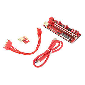 PCIe Riser 1x-16x Mining Miner PCIe Express Riser Cable Extender Adapter for Win7 8 10