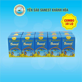 Hình ảnh [Combo 10 lọ] Nước Yến sào Khánh Hòa Sanest Kids đóng lọ 62ml - 0161