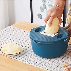 Mua Bộ Bào Nạo Thái Rau Củ Kèm Rổ Đựng Đa Năng Cao Cấp