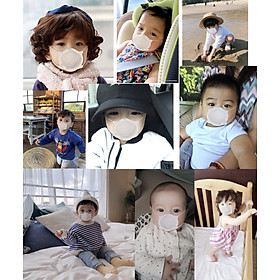1 HỘP KHẨU TRANG GẤU CAO CẤP gồm 10 cái Cho Bé Sơ Sinh Siêu Cute từ 03 - 36 tháng tuổi - BV3T